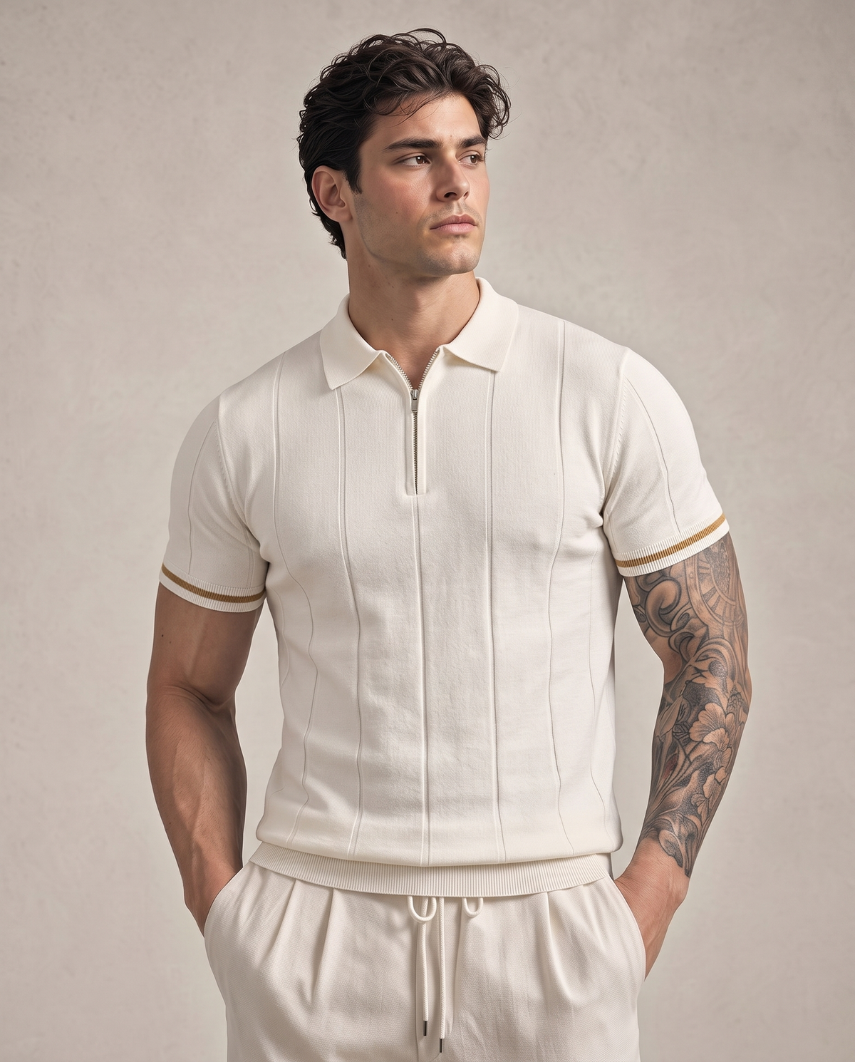 The Montreux Zip Polo